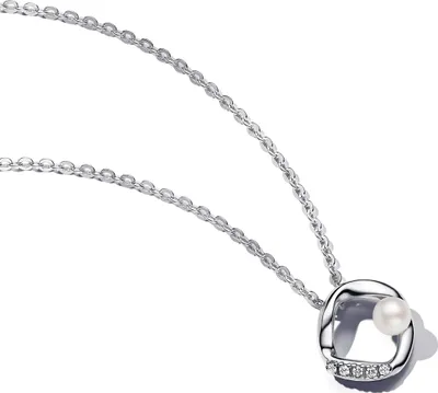 Produktbild von Pandora ESSENCE Kette 393303C01-45 Süßwasserzuchtperle Silber