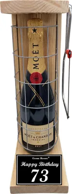 Produktbild von Moet - 73 Happy Birthday - Eiserne Reserve Gitterkäfig Geschenk 73. Geburtstag