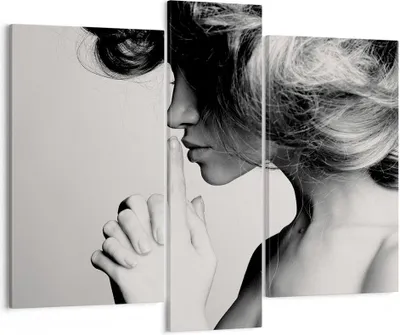 Produktbild von Bild auf Leinwand - Leinwandbild - Frau Modell - 95x80cm - Wand Bild - Wanddeko - Wandbilder - Leinwanddruck - Bilder - Kunstdruck - Wanddekoration - Leinwand bilder - Wandkunst - CB95x80-3546