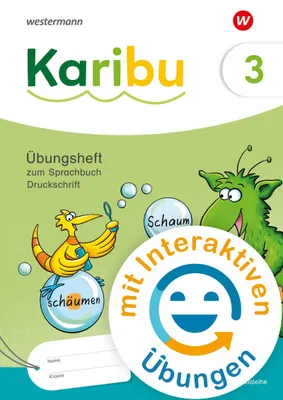 Produktbild von Karibu 3. Übungsheft. Druckschrift zum Sprachbuch mit interaktiven Übungen