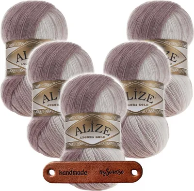 Produktbild von 5 x ALIZE Angora Gold Batik 5698 mit Label