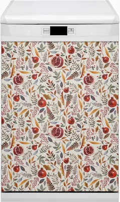 Produktbild von Dekorative Magnetmatte Küche Geschirrspüle 45x80 cm  Magnet für Spülmaschine  - Obstpomatapfel