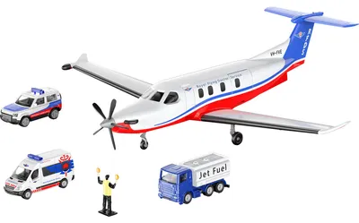 Productafbeelding van Siku Pilatus PC-12 Pro, vliegende doktersdienst, met accessoires