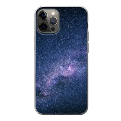 Produktbild von MuchoWow® Handyhülle Schutzhülle Hülle für iPhone 12 Pro Galaxie - Sterne - Weltraum - Jungen - Mädchen - Kinder Silikon Softcase Handy Hülle - Abdeckung