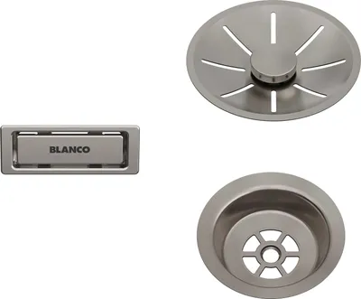 Produktbild von BLANCO Ab- u. Überlaufset satin gold für Einzelbecken PVD satin gold