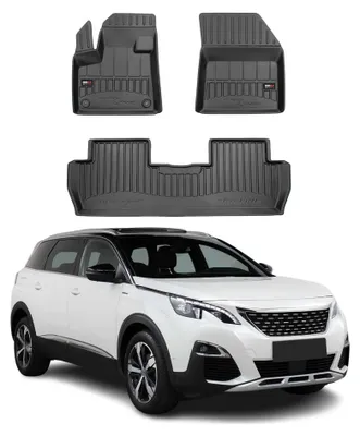 Productafbeelding van FROGUM ProLine 3D TPE vloermatten, geschikt voor PEUGEOT 5008 II, voor- en achterkant