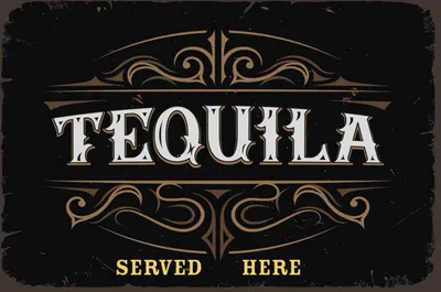 Produktbild von vianmo Holzschild 20x30 cm Tequila served here