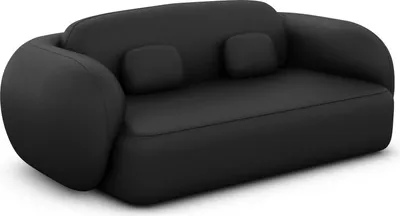 Produktbild von Echtleder 2-Sitzer Couch Mira Schwarz
