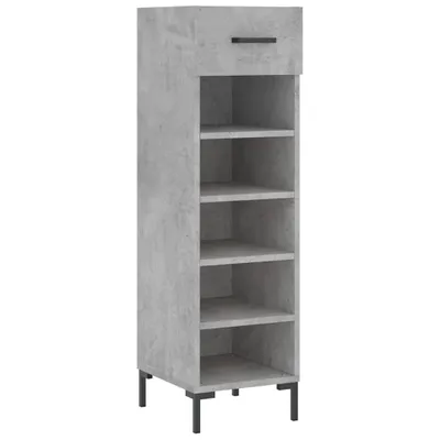 Produktbild von vidaXL Schuhschrank Betongrau 30x35x105 cm Holzwerkstoff