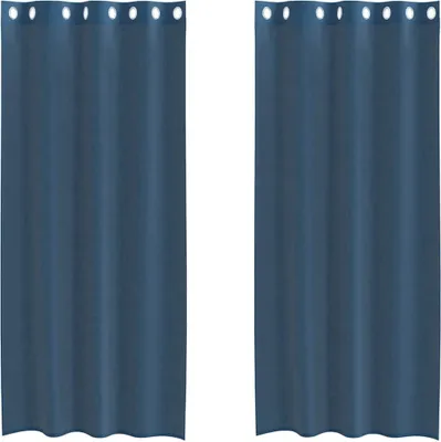 Immagine prodotto di Tende in Voile con Occhielli 2 pz Blu Reale