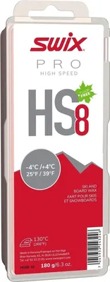 Obrázek produktu pro Vosk SWIX Hs8 červený, -4°C/+4°C, 180G