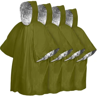 Productafbeelding van Set van 4 Nood Poncho's voor Slecht Weer