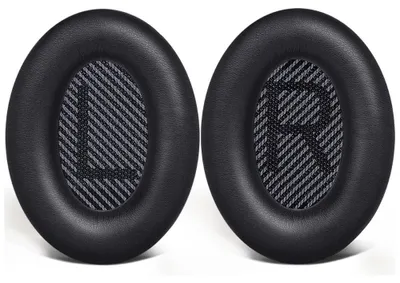 Immagine prodotto di Cuscinetti auricolari di ricambio Vitu per cuffie Bose serie QC (QC35 I/II, QC25, QC15, QC2), nero
