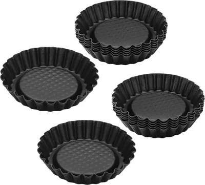 Image de Ensemble de 12 Moules à tartelettes 10 cm Zenker Black Metallic