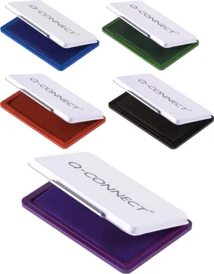 Produktbild von Q-Connect Stempelkissen 9 x 5,5cm blau