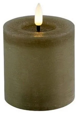 Image de Countryfield LED Bougie de souche rustique 8 cm - Beige