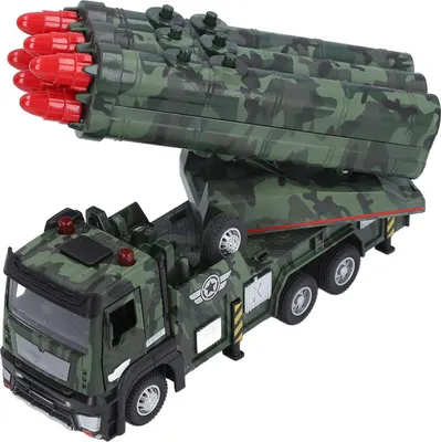 Obrázek produktu pro Obrněný nákladní vůz s raketometem, model se světelnými a zvukovými efekty, realistický model auta pro děti