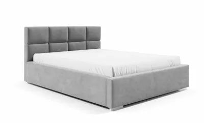 Produktbild von Polsterbett Diana 200x220 mit zwei Bettkästen und flexibler Rahmen Höhe der Kopfstütze 95cm - Metallrahmen  - Piano 15 Dunkelgrau