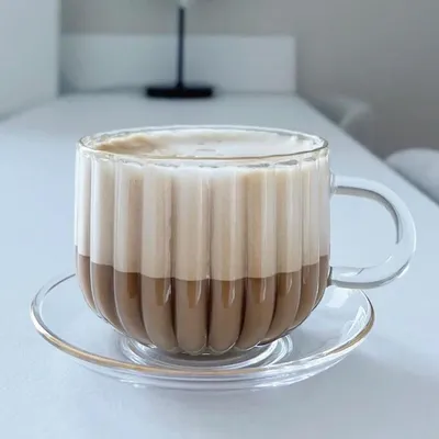 Produktbild von Tasse mit Untertasse Pudding Cup - Mit Goldrand