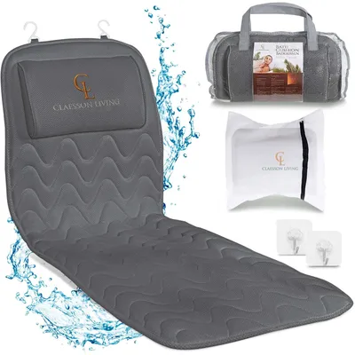 Image de Coussin de bain vec oreiller intégré et ventouses