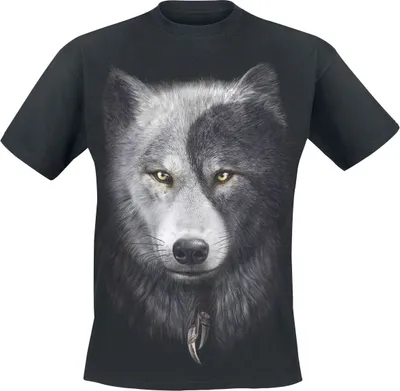 Produktbild von Spirale - Wolf Chi - T-Shirt Schwarz