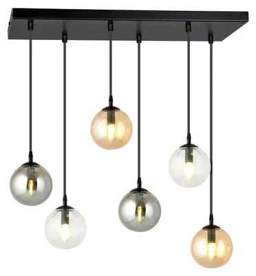 Zdjęcie produktu dla Lampa wisząca COSMO z szklanymi kloszami