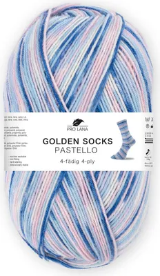 Produktbild von Pro Lana Golden Socks PASTELLO 100 g 4-fach Sockenwolle gleichmäßiges Maschenbild 420 m  Farbe 744