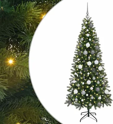 Image de vidaXL Sapin de Noël artificiel avec 300 LED Vert 180 cm PE et PVC