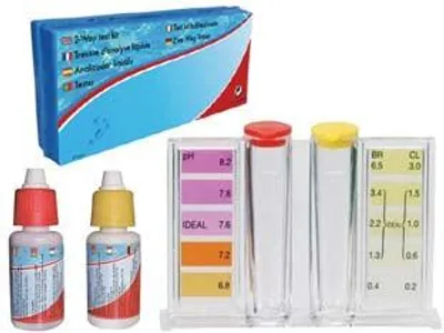 Zdjęcie produktu dla Zestaw do badania zawartości chloru, pH i bromu z płynnymi odczynnikami (20 ml x 2)