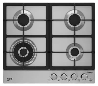 Obrázek produktu pro Beko HIAW64226SXE, Nerezová ocel, Vestavěné, 60 cm, Plynový, Nerezová ocel, 4 zóna/zón
