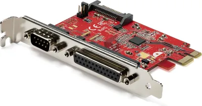 Obrázek produktu pro StarTech.com PEX1S1P950, PCIe, Paralelní, Sériový, PCIe 2.0, RS-232, Červená, 3188058 h