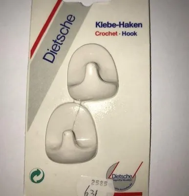Productafbeelding van Universele handdoekhaken zelfklevend (setje van 2) Wit