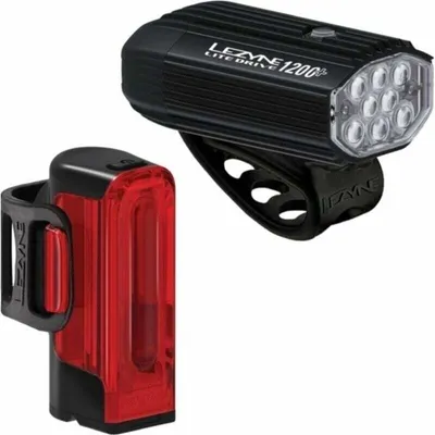 Obrázok produktu pre Lezyne Lite Drive 1200+/Strip Drive Pro 400+ Pair Satin Black/Black Front 1200 lm / Rear 400 lm Cyklistické svetlo