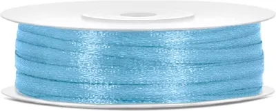 Produktbild von BLAUES Satinband Blaues Dekoband Ornamentband 3mm 50m