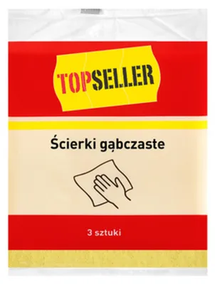 Obrázek produktu pro Ściereczki gąbczaste Topseller do czyszczenia 3 sztuki