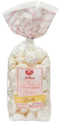 Zdjęcie produktu dla Busch drobne ciasteczka marshmallow drop o smaku waniliowym 100g