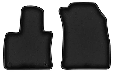 Produktbild von Velours-Fußmatten Vorne für Hongii E-HS9 2020- (5-Sitzer) – 2-tlg, Schwarz, passgenau – Wielganizator DURBAN