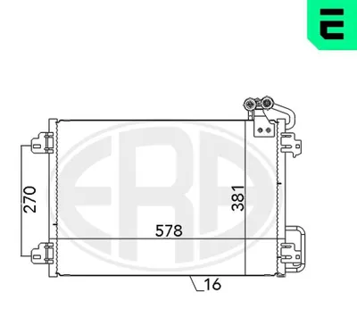 Produktbild von ERA 667127 Kondensator Klimaanlage Klimakondensator für RENAULT Scénic I (JA0/1, FA0)