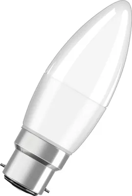 Productafbeelding van Osram, type B, 5,7 Watt, fitting B22d, 470 lumen, 10.000 uur, warm wit