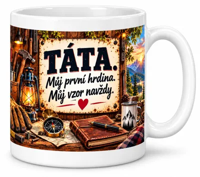 Image de Tasse pour papa – PAPA. Mon premier héros. Mon modèle pour toujours – 300 ml, Image générée par une IA