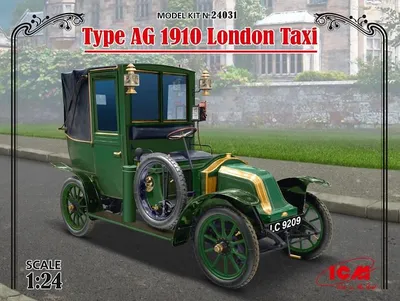 Imagen del producto de ICM 24031 - Modelo a escala 1:24, Taxi londinense AG 1910 - Nuevo