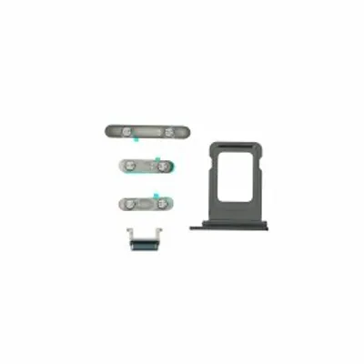 Produktbild von Tasten für iPhone 11 Pro Ersatz Stummschalttaste Knopf Flex Kabel grün
