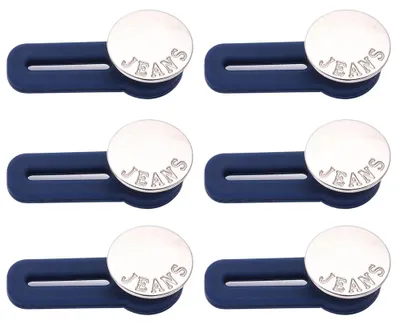 Produktbild von 8er-Pack Bundverlängerungsknöpfe, elastische Metallknöpfe, Bundvergrößerungsknöpfe, einziehbare Knöpfe für Jeans, Hemden, Hosen und Anzughosen
