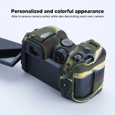 Obrázok produktu pre Mäkké silikónové puzdro na fotoaparát, protišmykové ochranné puzdro pre R7 Digital Camouflage