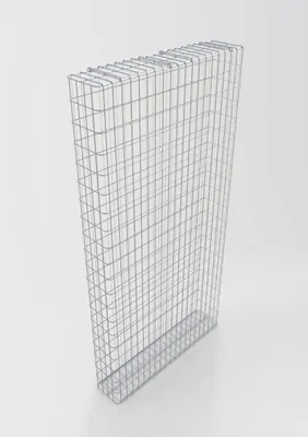 Produktbild von Gabione feuerverzinkt 102 cm x 202 cm x 22 cm, Maschenweite 5 cm x 10 cm, fertig geschweißt