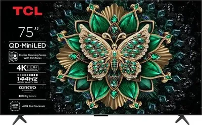 Produktbild von TCL C6K 75C6K TV 190,5 cm (75") 4K Ultra HD Smart TV Wi-Fi Metallic