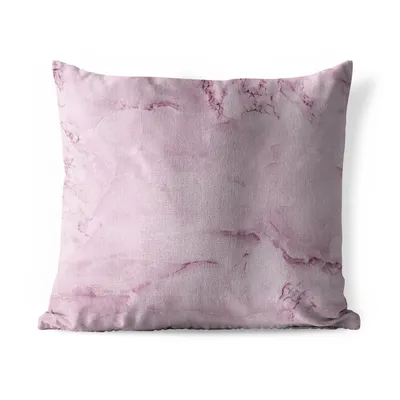 Obrázek produktu pro MuchoWow® Vnější polštář - Mramor - růžová - -45x45 cm- Odolnost proti povětrnostním vlivům - polštář do obývacího pokoje
