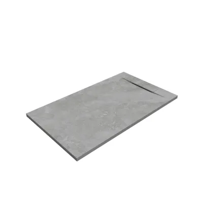 Produktbild von SANYCCES SIENA Rechteckige Duschwanne SanyDur Gel Coat 130 x70 cm, Lithos grau