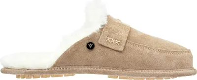 Image de Vanuba Abby Pantoufles en peau d'agneau pour femmes Chaussures - Chaussons de bain pour femmes - Pantoufles en cuir et laine pour femmes - Chaussures confortables Chaussons en peau d'agneau pour femmes - 36 EU Beige/Blanc