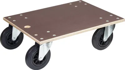 Produktbild von WAGNER Profi Transporthilfe Multiplex MAXIGRIP 24 mm - 78 x 59 x 26 cm, Rollen Ø 200 mm, Tragkraft 750 kg - 20114801